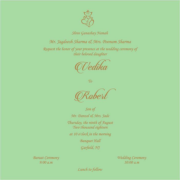 Designer Wedding Cards - US-2010