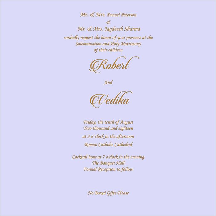 Designer Wedding Cards - US-2010